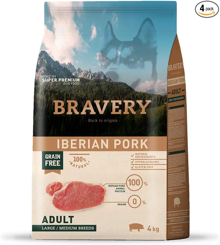 Bravery Dog Adult Medium/Large Iberian Pork 4 kg