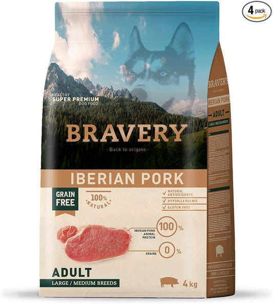 Bravery Dog Adult Medium/Large Iberian Pork 4 kg