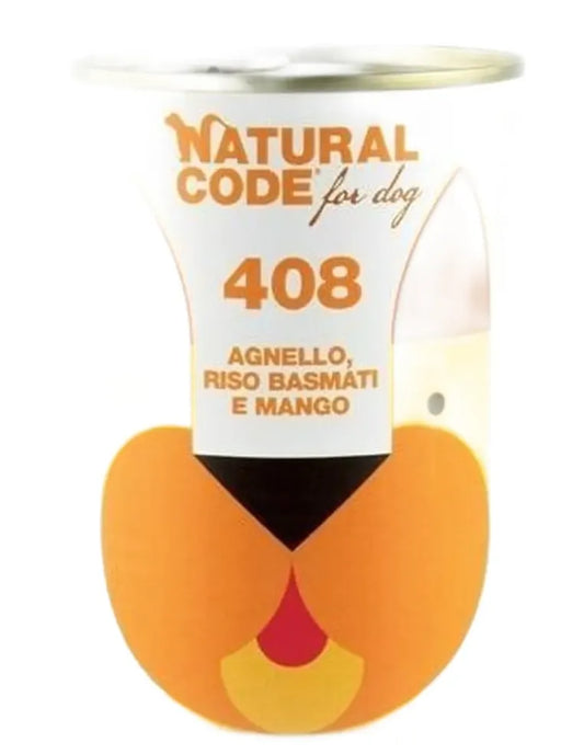 Natural Code Lattina Cane Adulto Agnello Riso Basmati e Mango 400 gr