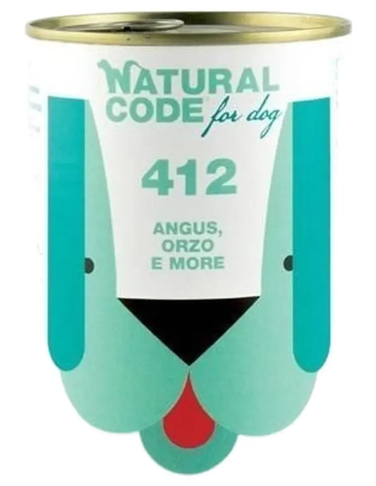 Natural Code Lattina Cane Adulto Angus Orzo e More 400 Gr