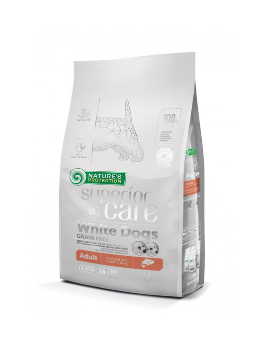 Nature's  Protection White Dog Small Adult Salmone 1.5 Kg