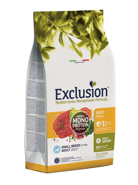 Exclusion Dog Adult Mini Manzo 2 Kg