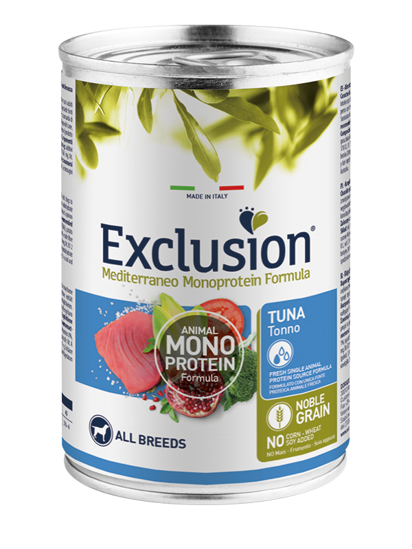 Exclusion Lattina Cane Adult All Breeds Tonno 400 Gr
