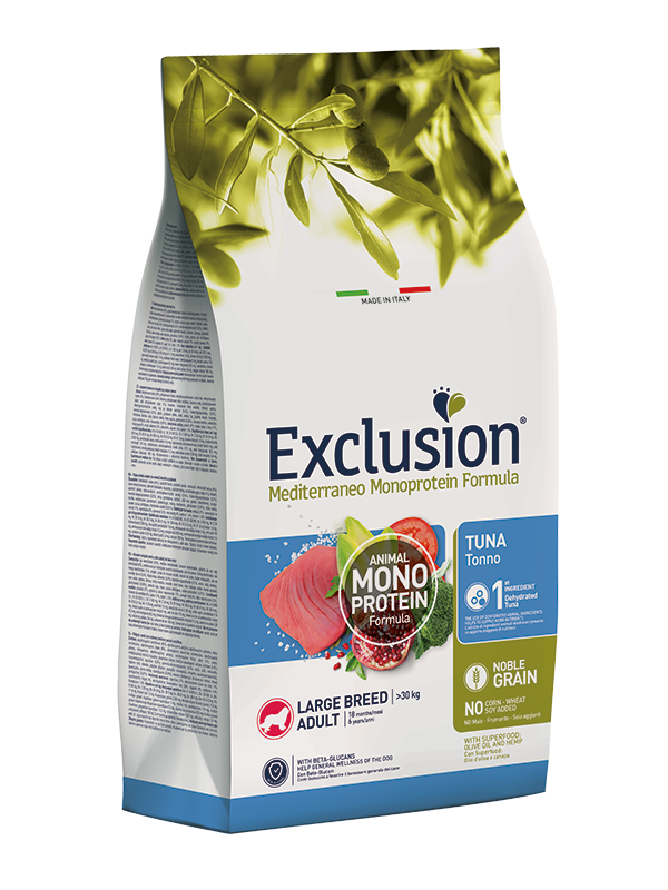 Exclusion Dog Adult Large Tonno 12 Kg