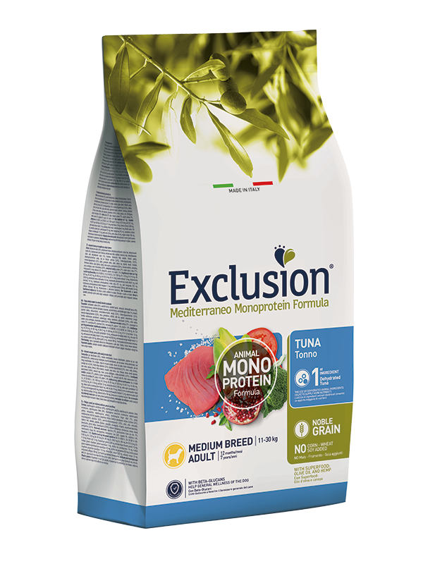Exclusion Dog Adult Medium Tonno 3 Kg