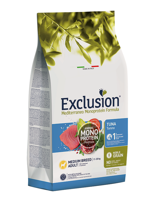 Exclusion Dog Adult Medium Tonno 12 Kg