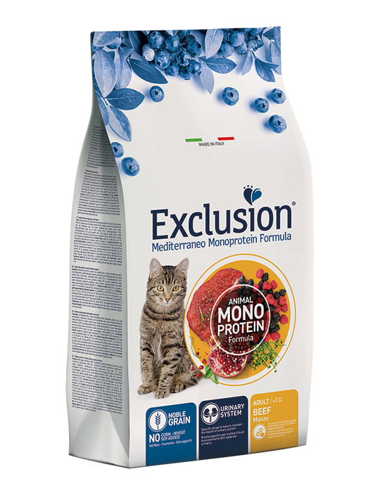 Exclusion Gatto Manzo 1.5 Kg