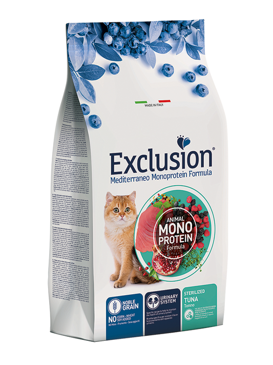 Exclusion Gatto Sterilizzato Tonno 1.5 Kg