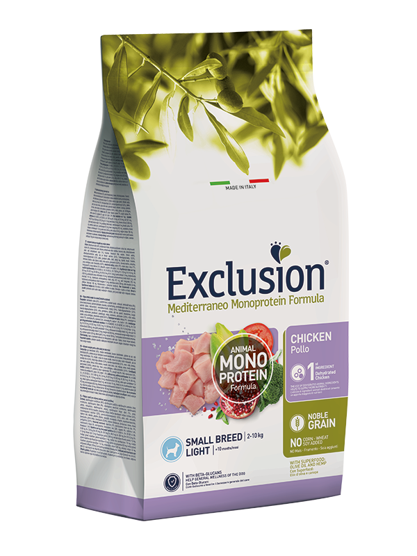 Exclusion Dog Light Adult Mini Pollo 2 Kg