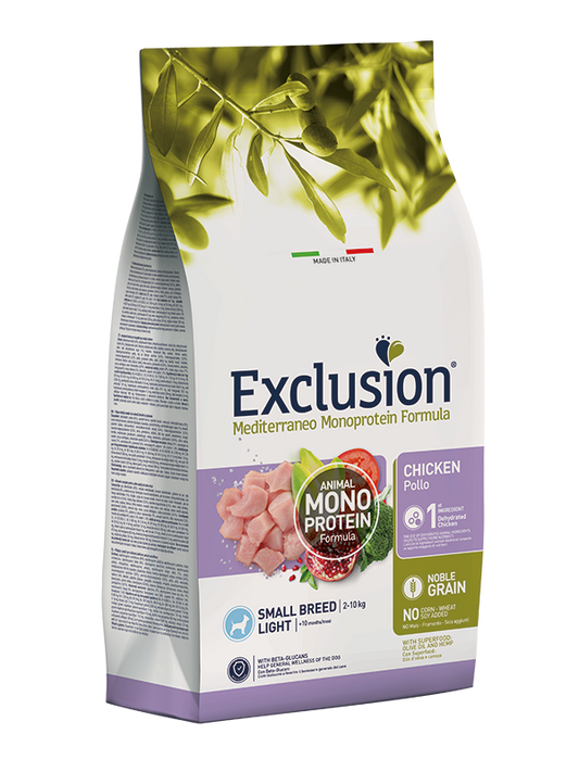 Exclusion Dog Light Adult Mini Pollo 2 Kg