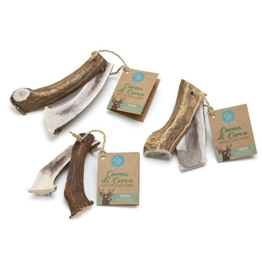 Leopet Viking Corno di Cervo Aperto L per Cani 120–160 g