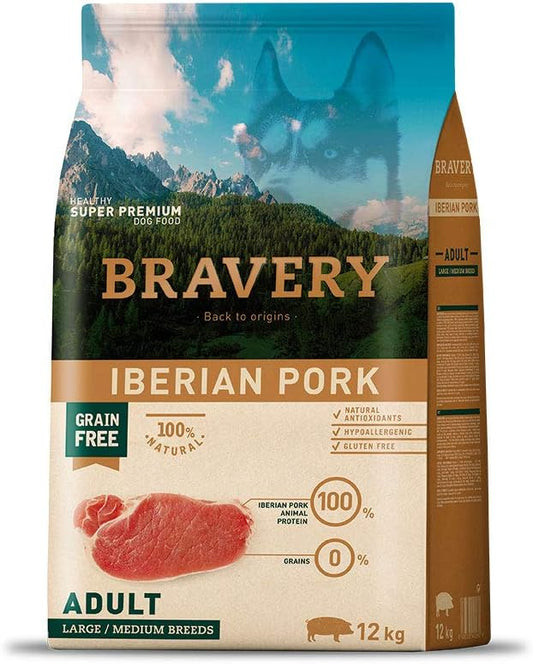 Bravery Dog Adult Medium/Large Iberian Pork 12 kg
