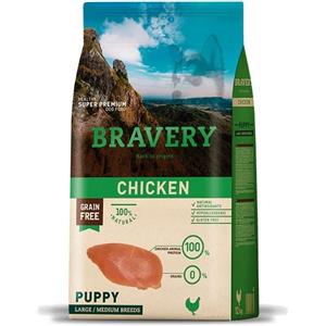 Bravery Dog Puppy Medium/Large Pollo 4 kg