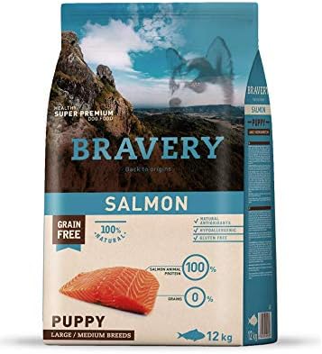 Bravery Dog Puppy Medium/Large Salmone 12 kg