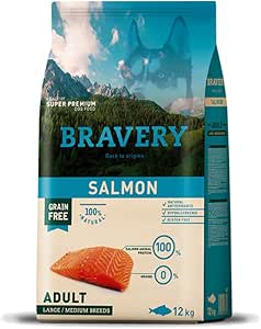Bravery Dog Adult Medium/Large Salmone 12 kg