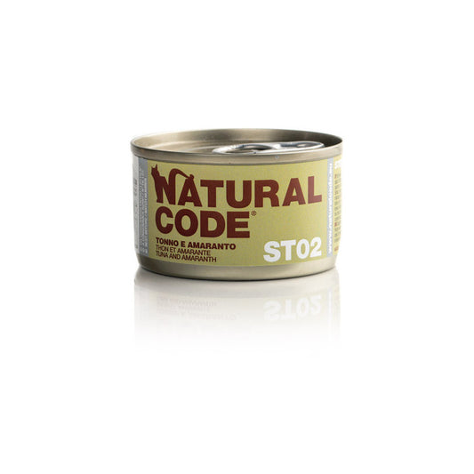 Natural Code gatto ST02 Tonno e Amaranto sterilizzato 85 gr