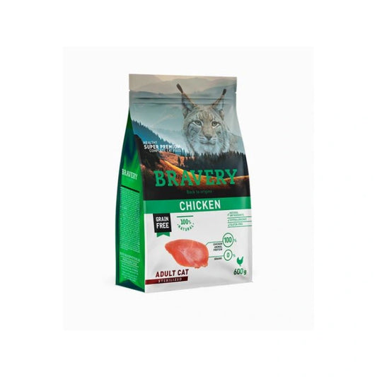 Bravery Gatto Adult Sterilizzato Pollo 600 Gr