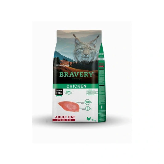Bravery Gatto Adult Sterilizzato Pollo 7 Kg