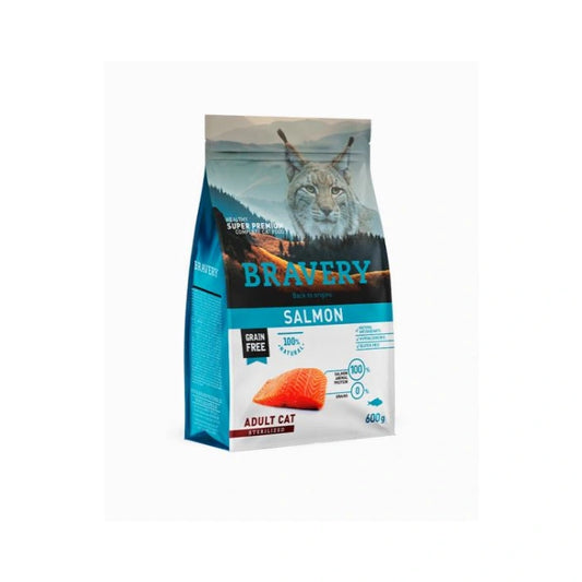Bravery Gatto Adult Sterilizzato Salmone 600 Gr