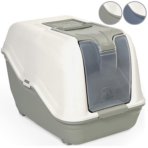 MPS Netta Maxi Toilette Chiusa per Gatti con Filtro e Paletta 66 × 49 × 50 cm