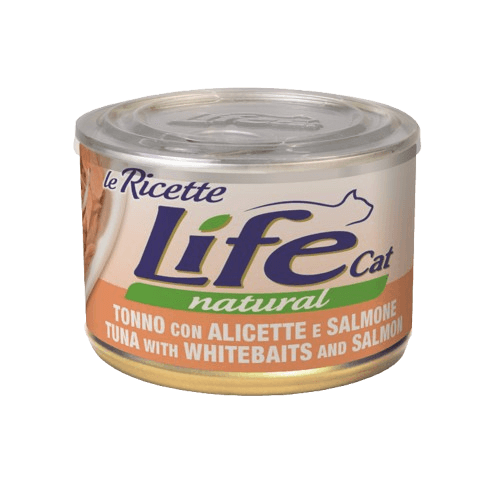 Life gatto Le Ricette Tonno con Alicette e Salmone 150 gr