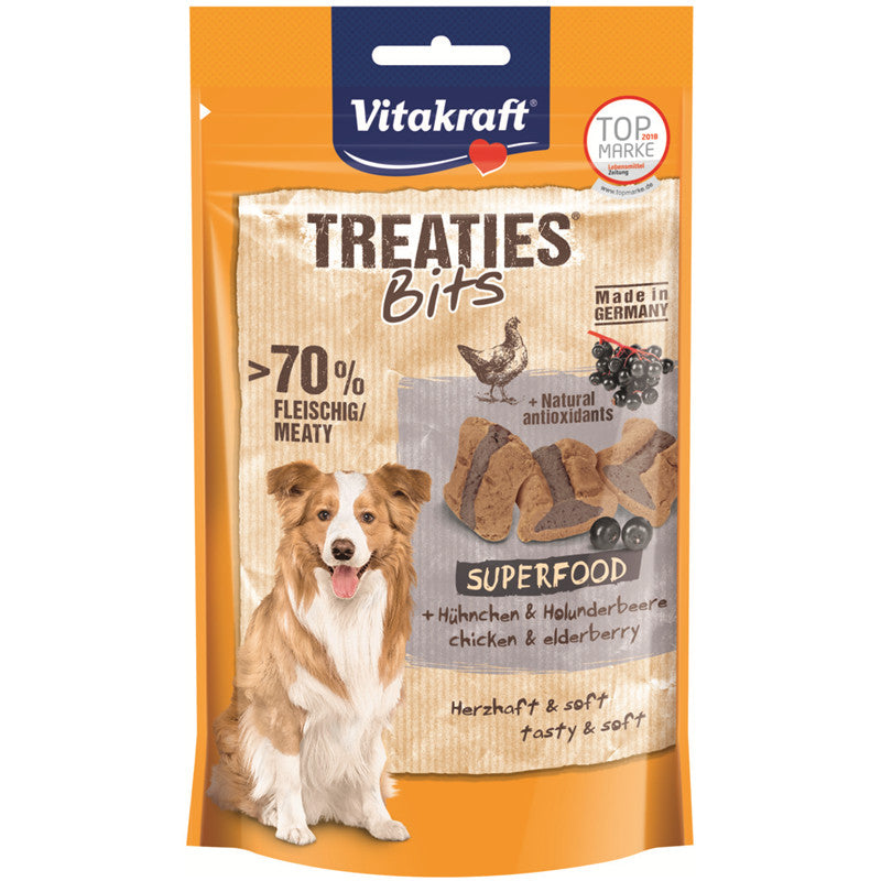 Vitakraft Treaties Bits Superfood Pollo e Sambuco 100 g