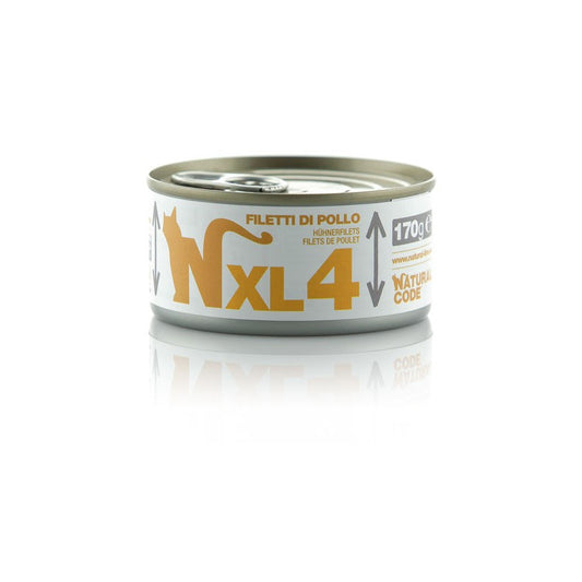 Natural Code gatto XL04 Filetti di Pollo 170 gr